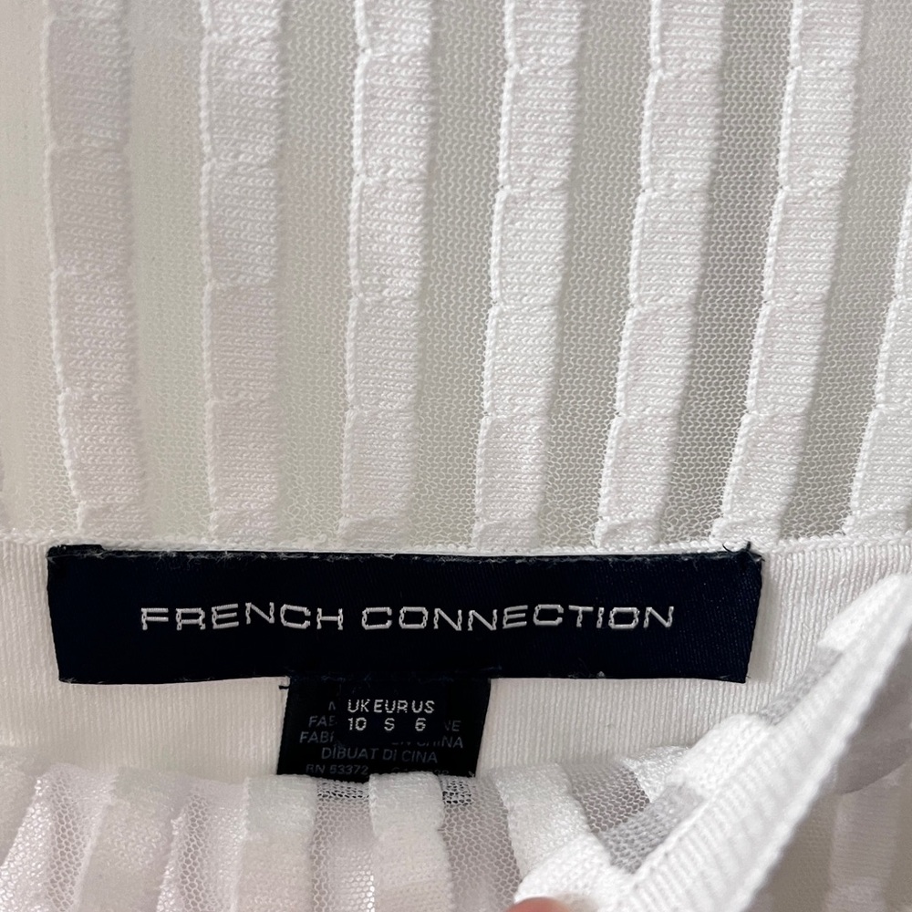 French Connection Ivory Striped Blouse